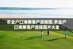 农业户口海南落户流程图,农业户口海南落户流程图片大全