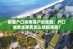 新疆户口海南落户流程图，户口海南省居民怎么移回原籍？