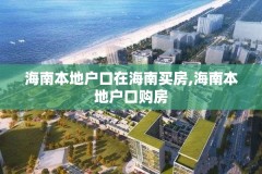 海南本地户口在海南买房,海南本地户口购房