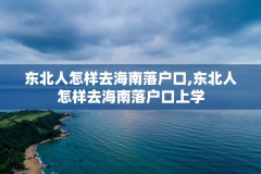 东北人怎样去海南落户口,东北人怎样去海南落户口上学