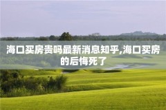 海口买房贵吗最新消息知乎,海口买房的后悔死了