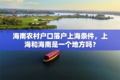 海南农村户口落户上海条件，上海和海南是一个地方吗？