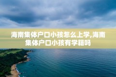 海南集体户口小孩怎么上学,海南集体户口小孩有学籍吗