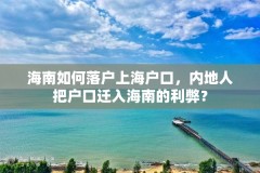 海南如何落户上海户口，内地人把户口迁入海南的利弊？