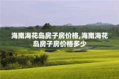 海南海花岛房子房价格,海南海花岛房子房价格多少