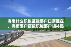 海南什么职称证能落户口啊现在，海南落户高级职称落户领补贴需要什么条件？