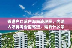 香港户口落户海南流程图，内地人怎样考香港驾照，需要什么条件？