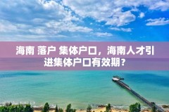 海南 落户 集体户口，海南人才引进集体户口有效期？