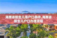 海南省新生儿落户口条件,海南省新生儿户口办理流程