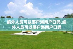 编外人员可以落户海南户口吗,编外人员可以落户海南户口吗