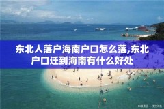 东北人落户海南户口怎么落,东北户口迁到海南有什么好处