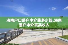 海南户口落户中介费多少钱,海南落户中介真实收入