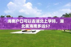 海南户口可以去湖北上学吗，湖北离海南多远5？