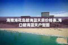 海南海花岛碧海蓝天房价格表,海口碧海蓝天户型图