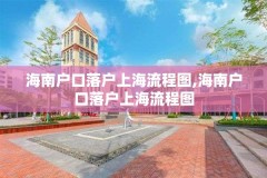 海南户口落户上海流程图,海南户口落户上海流程图