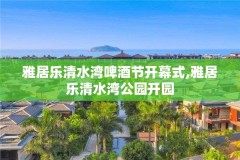 雅居乐清水湾啤酒节开幕式,雅居乐清水湾公园开园