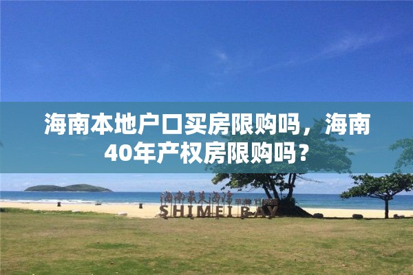 海南本地户口买房限购吗，海南40年产权房限购吗？