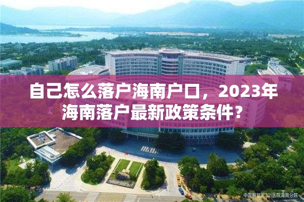 自己怎么落户海南户口，2023年海南落户最新政策条件？