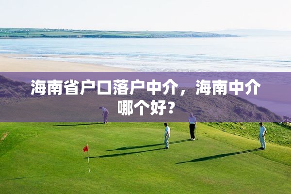 海南省户口落户中介，海南中介哪个好？