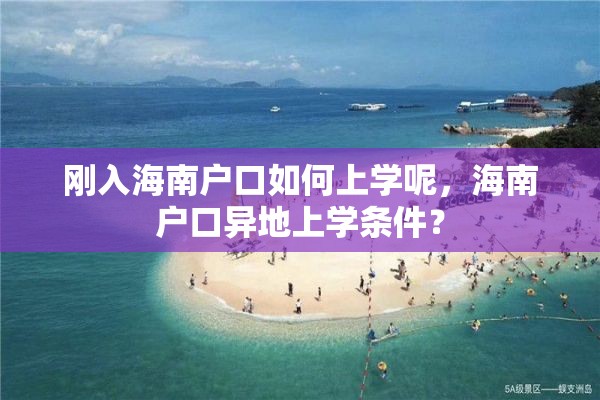 刚入海南户口如何上学呢，海南户口异地上学条件？