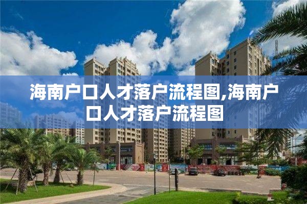 海南户口人才落户流程图,海南户口人才落户流程图