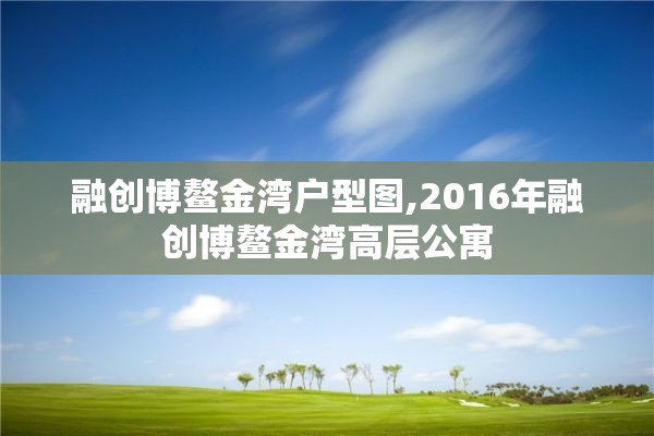 融创博鳌金湾户型图,2016年融创博鳌金湾高层公寓