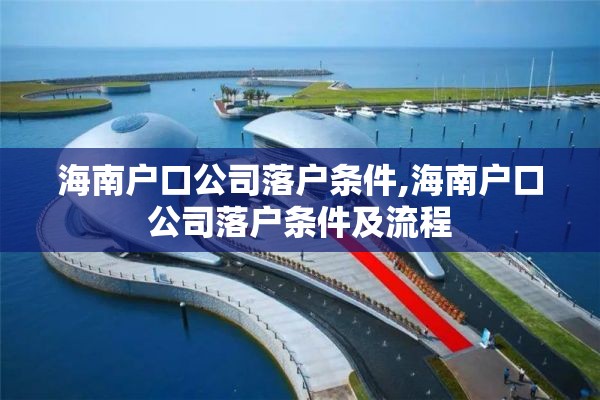 海南户口公司落户条件,海南户口公司落户条件及流程