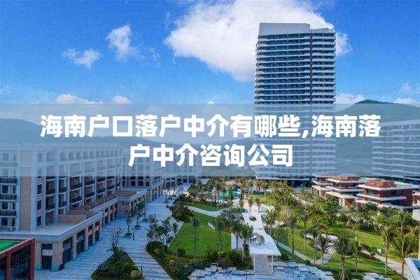 海南户口落户中介有哪些,海南落户中介咨询公司