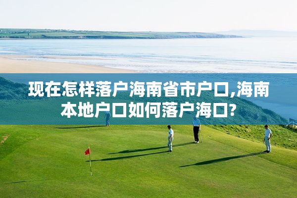 现在怎样落户海南省市户口,海南本地户口如何落户海口?